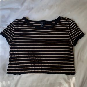 striped crop top